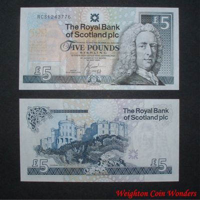 2004 Royal Bank of Scotland Plc £5 – Royal College of Surgeons - Click Image to Close